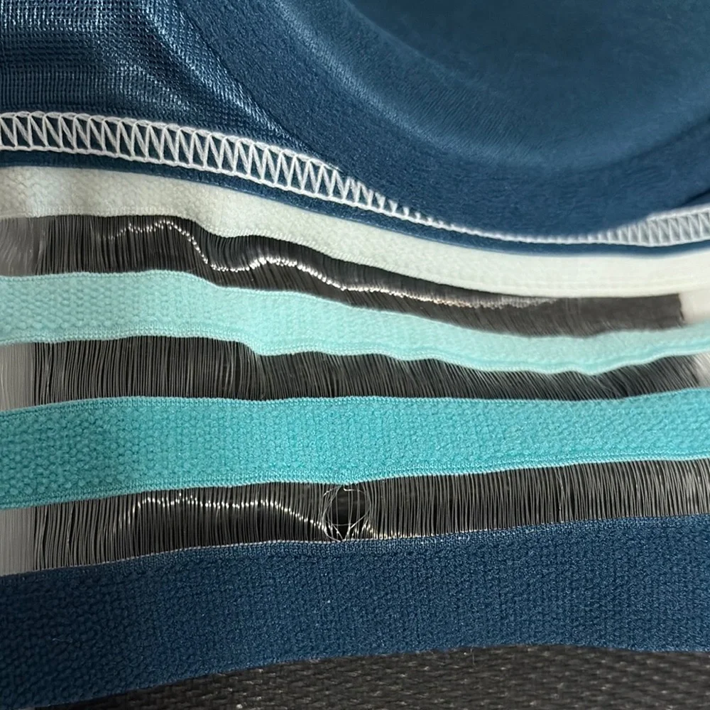 Victoria's Secret Navy and Aqua Striped Bra - Picture 5 of 7